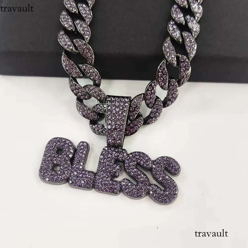 DHcollections Gold Plated Alloy Cuban Chain Hip - Hop Pendant Necklace