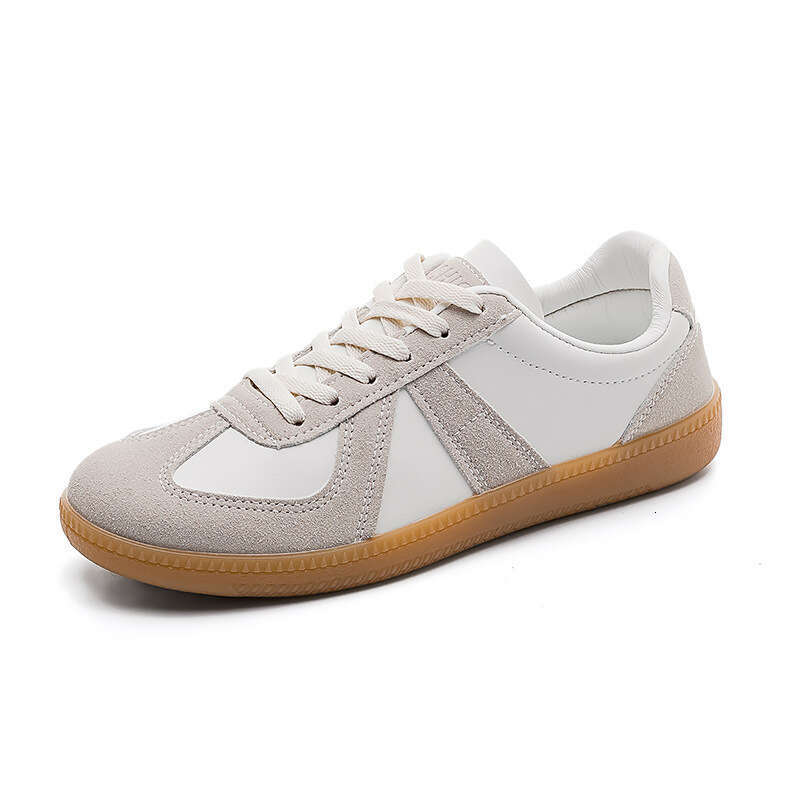 Couple Versatile Casual White Sneakers for Women Ins Korean Style Unisex German Training Flat Board Agan Shoes F8815 f0 4c