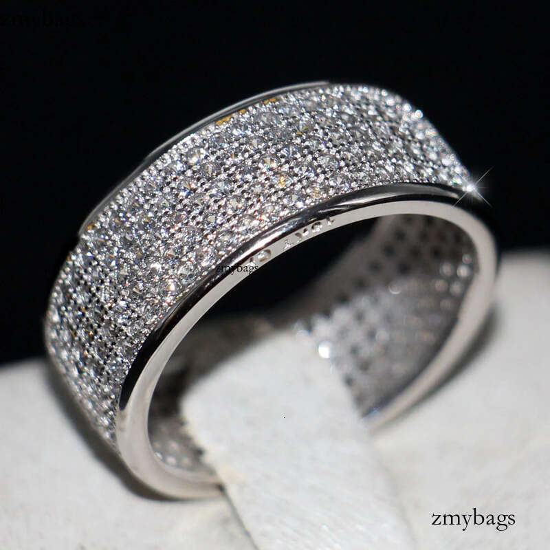 2018 New Arrival Jewelry Victoria Wieck 10KT Gold Filled Micro Pave White Sapphire CZ Dia Women Wedding Band Finger Ring