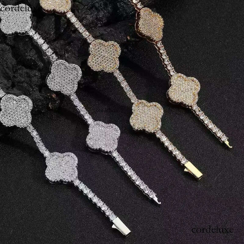 Fashion women design sier VVS Moissanite dia Ice out tennis bracelet fashion's new arrival fb