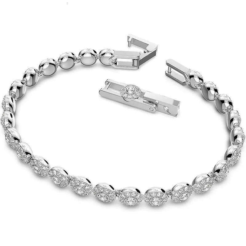 Necklaces Bracelets Designer Tennis Bracelet Women Men Iced Out Plated Gold Sier Crystal Green Blue Dia Necklace Mens Chain Luxe Jewelry Woman Gift wi