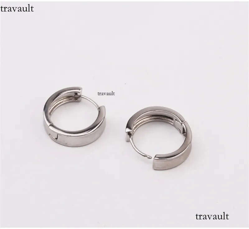 Original Sterling Sier Stud Concave Earrings Womens Simple Neutral Trend Cold Style Fashion All-Match Jewelry Accessories