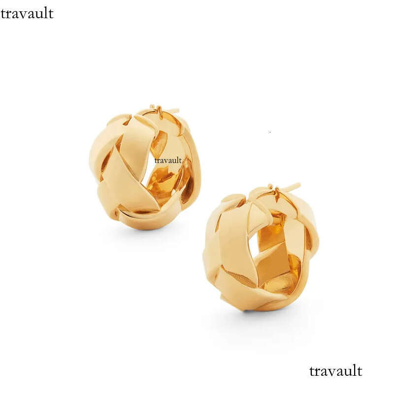 French Fashion Commuter Woven Wrapped Earrings for Women S Sier Needle Ear Buckles Simple High end Banquet Charme