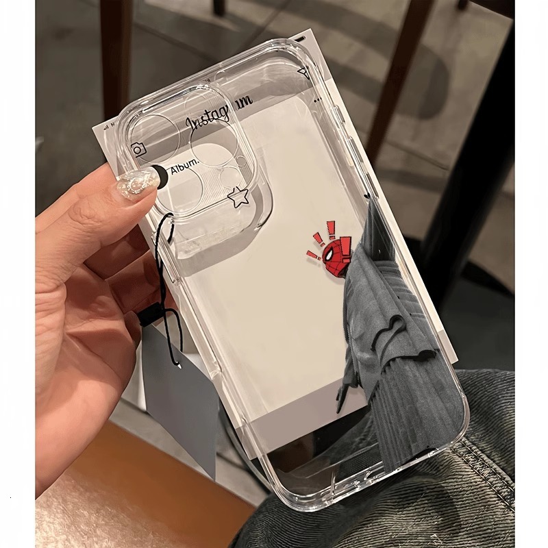 Case For Iphone 17 Stone Statue Spider Designed Pattern Soft Anti-scratch Phone Case optimally adapted to The Shape of The Mobile Phone, Partially Tra
