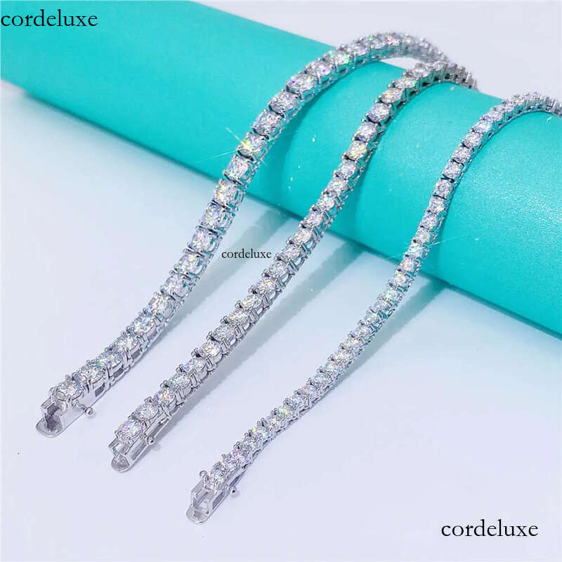 Real Gold Jewelry 5mm 16 18 20 22 24 26 28 Inches Gra Certificate Vvs Moissanite Dia Tennis Chain 36