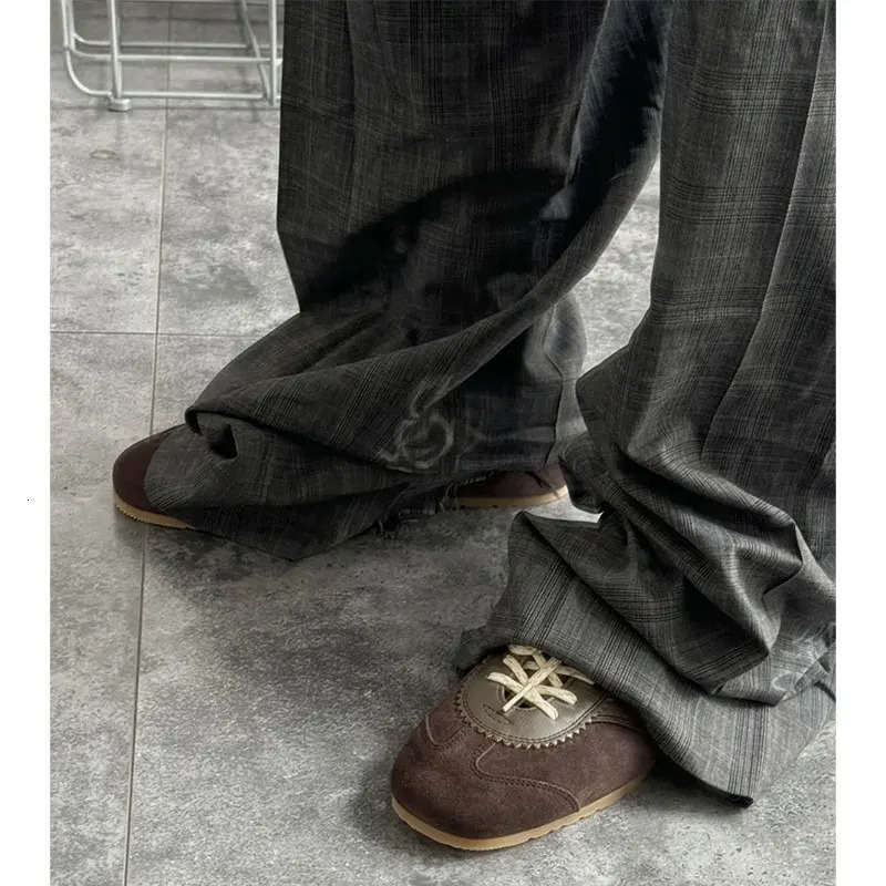 Forrest Gump Shoes Women 2025 fourseason genuine leather womens sneakers flat casual retro German training shoes 250930