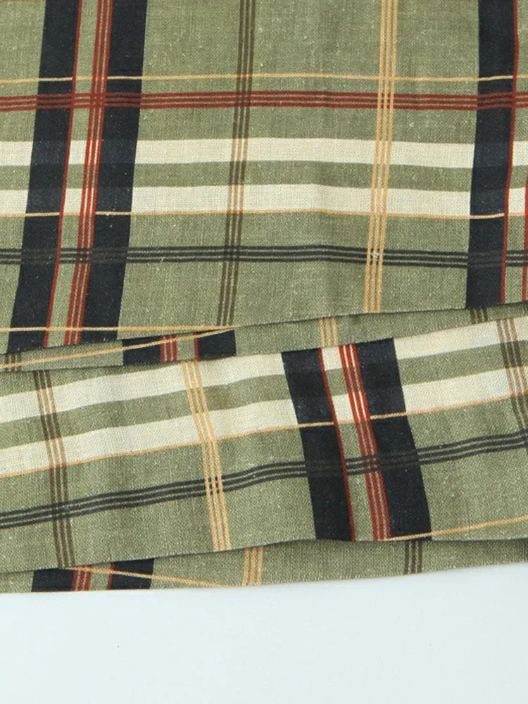 Womens 2025 Pants Checkered Loose for Women Commuting Straight Tube Simple Female Streetwear Casual Trousers 250930