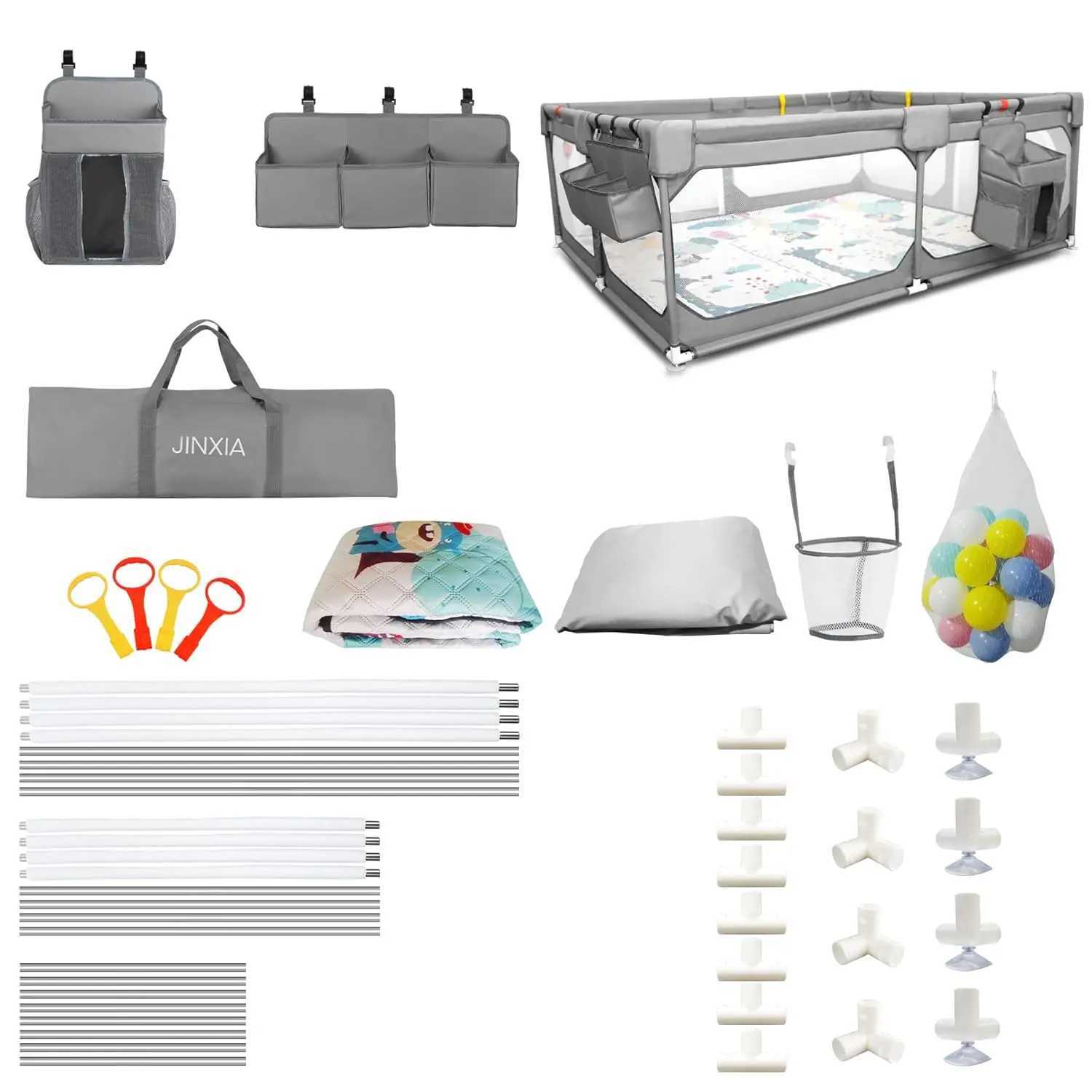 Baby Playpen with Mat 7559 Extra Large Playpen for Babies and Toddlers with Storage Bag BPAFree NonToxic Safe No Gaps P C250929