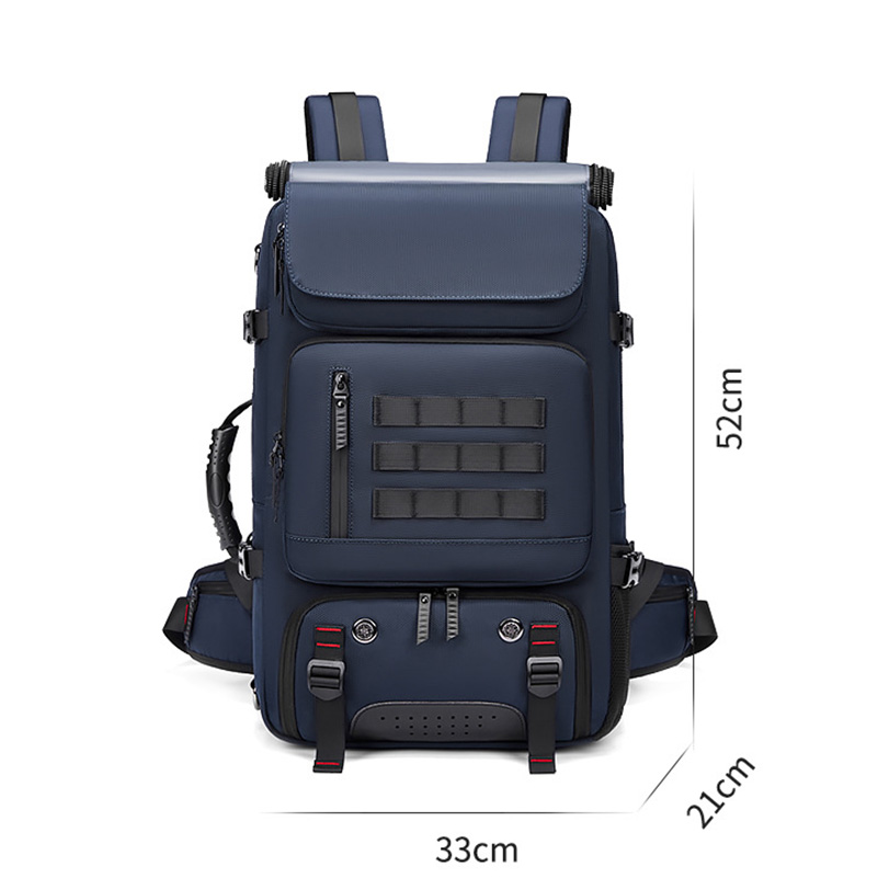 OC119M45 Men's and Women's Backpack Outdoor Leisure Large Capacity Multifunctional Canvas Cloth Travel Bag Vacuum Compression Waterproof Tra
