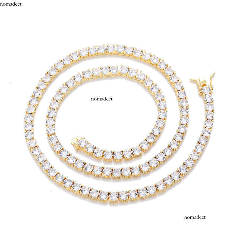 Zircon Tennis Chain Jewelry for Women Hip Hop Men's Accessories Necklace TennsChain 41