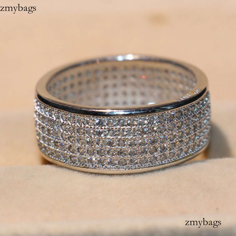 2018 New Arrival Jewelry Victoria Wieck 10KT Gold Filled Micro Pave White Sapphire CZ Dia Women Wedding Band Finger Ring
