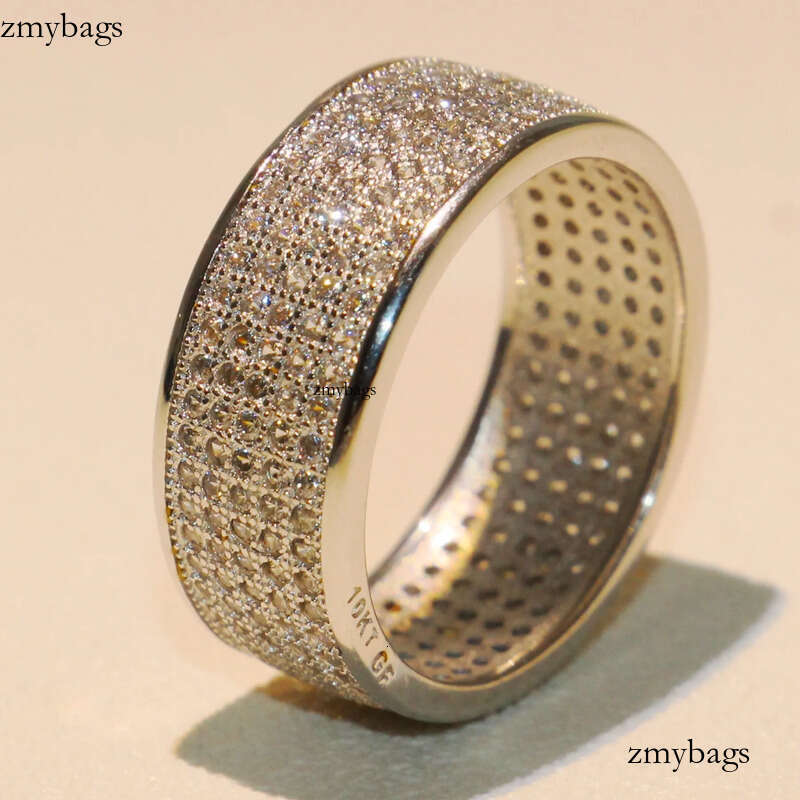 2018 New Arrival Jewelry Victoria Wieck 10KT Gold Filled Micro Pave White Sapphire CZ Dia Women Wedding Band Finger Ring