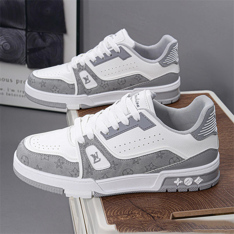 designer free shipping Casual Shoes Boutique mens shoes new versatile fashionable wear esistant white shoes casual