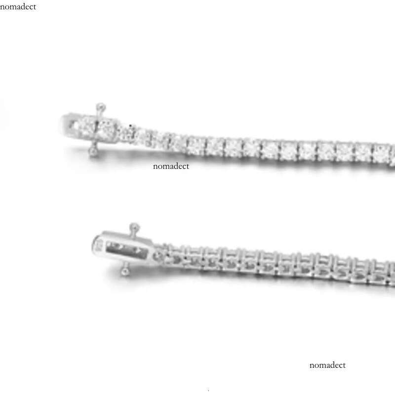Hip hop Jewelry 6.5mm Sier VVS Dia necklace chain Fashion Iced out Moissanite Tennis Chain 38