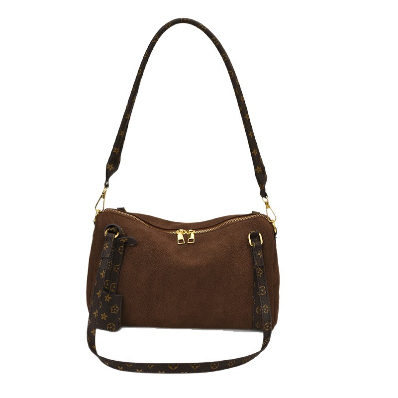 free shipping designer bag New Retro Matte Boston Tote Bag Versatile Large Capacity Commuter Underarm Bag for Women