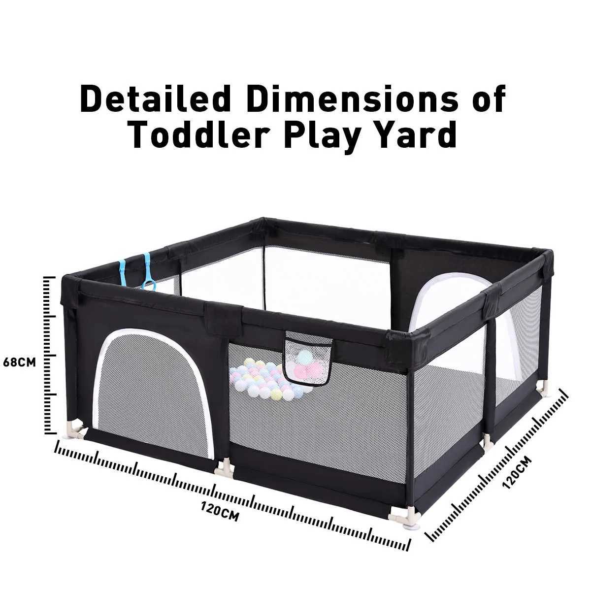 Indoor Baby Fence 6 Months to 6 Years Child Proof Activity Center Foldable Game Zone with Balls Baby Playpen C250929