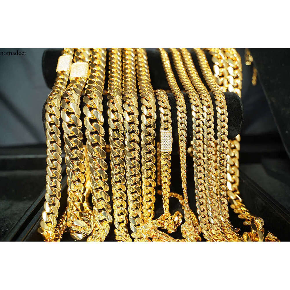 Pendant Necklaces Wholesale Choker Custom Link Gold 20mm Miami Cuban Chain Necklace a6