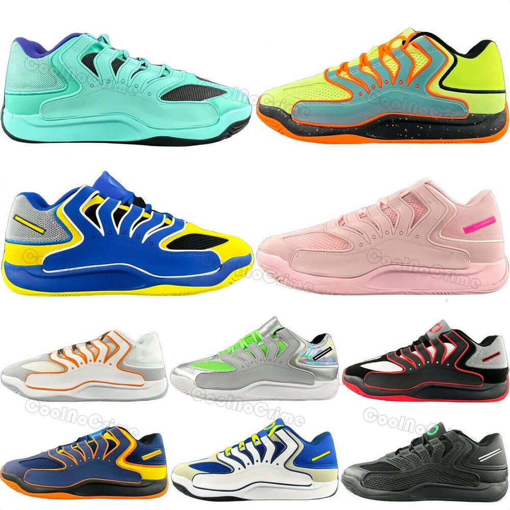 Top KD 18 Men Basketball Shoes 18s Designer Trainers Seat Pleasant Aunt Pearl Black Label Clear Jade Liquid Lime Outdoor Sneakers Size 40-46
