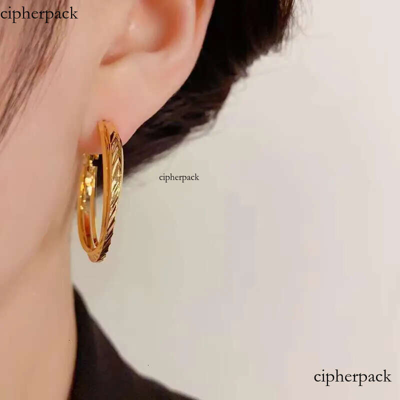 DHCollections Ins Fashion Double Twist Earrings Simple Copper Gold-Plated S Sier Waterproof Brass Trendy Wholesale Socialite Temperament 35