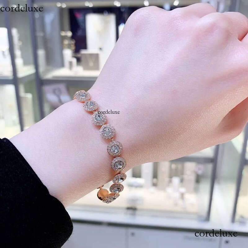 Necklaces Bracelets Designer Tennis Bracelet Women Men Iced Out Plated Gold Sier Crystal Green Blue Dia Necklace Mens Chain Luxe Jewelry Woman Gift wi