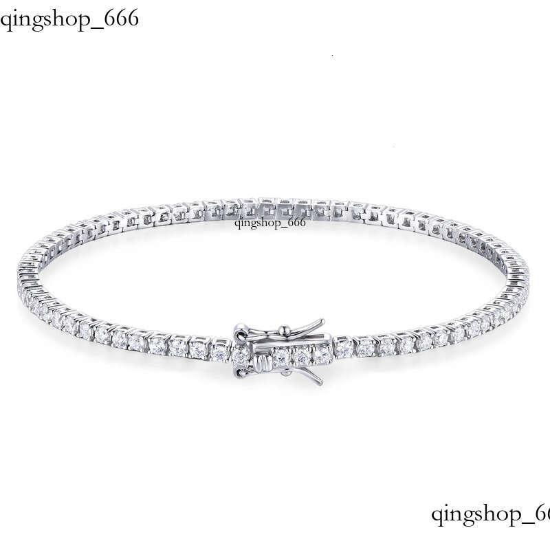 TennisChain Jewelry 2-6MM Tennis Chain Fashion Men and Women Hip-Hop Zircon Bracelet High-End Feel 15