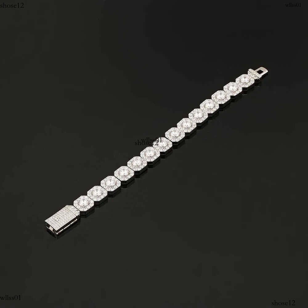 iced out tennis for women inlaid 1 row dia titanium steel plated gold 8mm 10mm 12mm width chain bracelet hip hop men designer jewelry