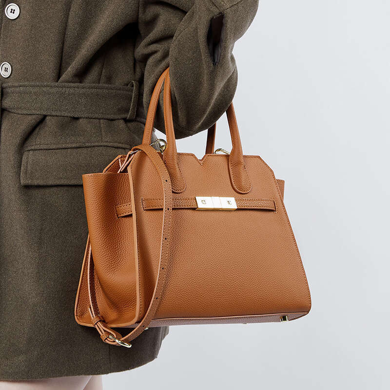 Luxury bag Spring Genuine Leather for Women New Fashion Large Capacity Mom Bag Commuter Handbag