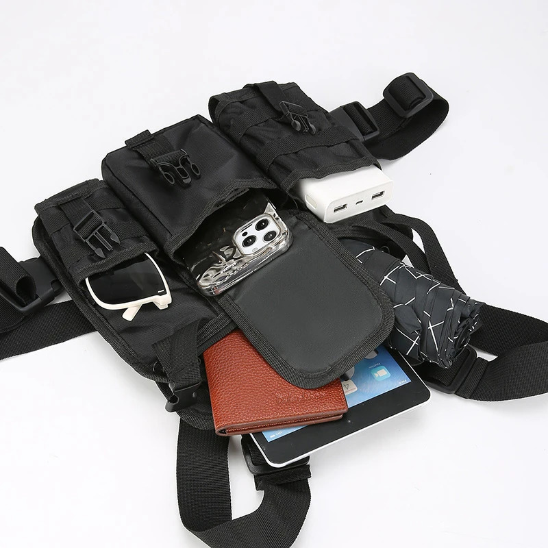 Sports chest bag for men and women front chest bag running vest bag storage space suitable for fitness running and cycling 250926