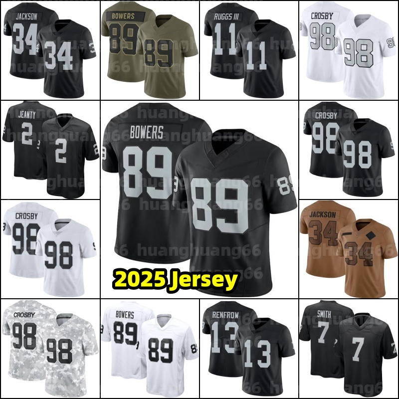 15 Fernando Mendoza Brock Bowers Football Jersey Geno Smith Bo Jackson Ashton Jeanty Ken Stabler Howie Long Charles Woodson Marcus Allen Jack Bech