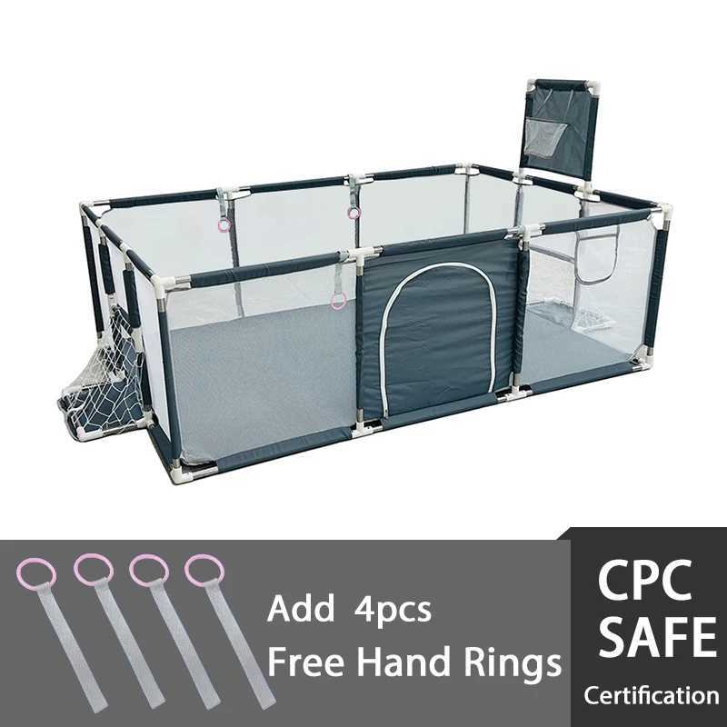 Newborn Baby Playpen For Children Solid Color Toddler Ball Pit Playpen Safety Game Barriers Home Playground Park Kids Furniture C250929