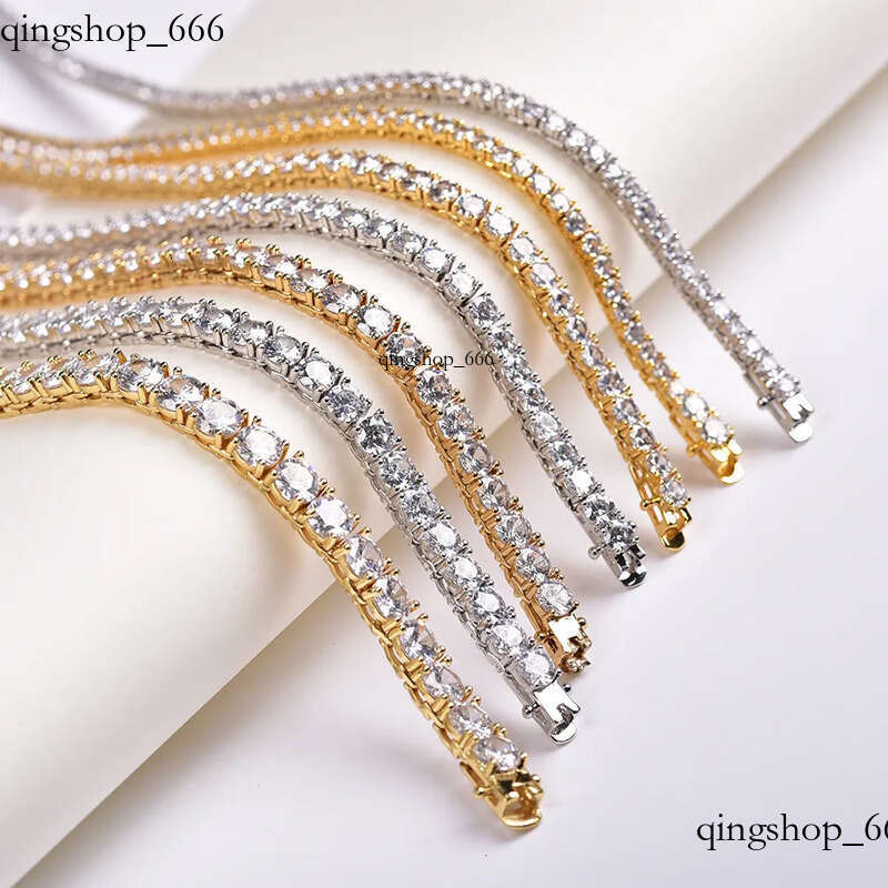 Zircon Tennis Chain Jewelry for Women Hip Hop Men's Accessories Necklace TennsChain 32