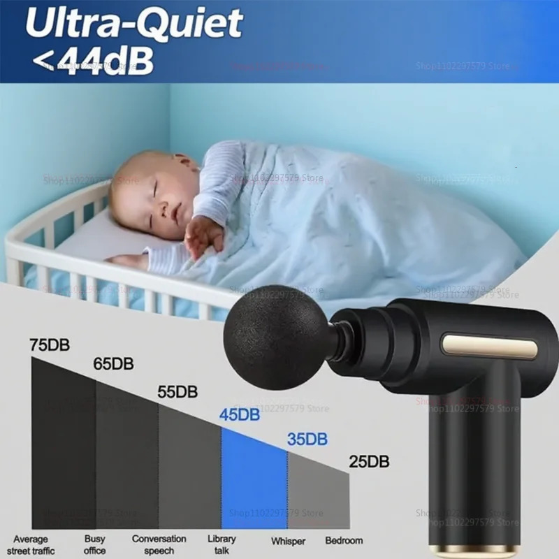 Electric Percussion Massage Gun Deep Tissue Muscle Relaxer Fascia Body Neck Back Pain Relief Fitness Recovery Tool for Shoulder 250930