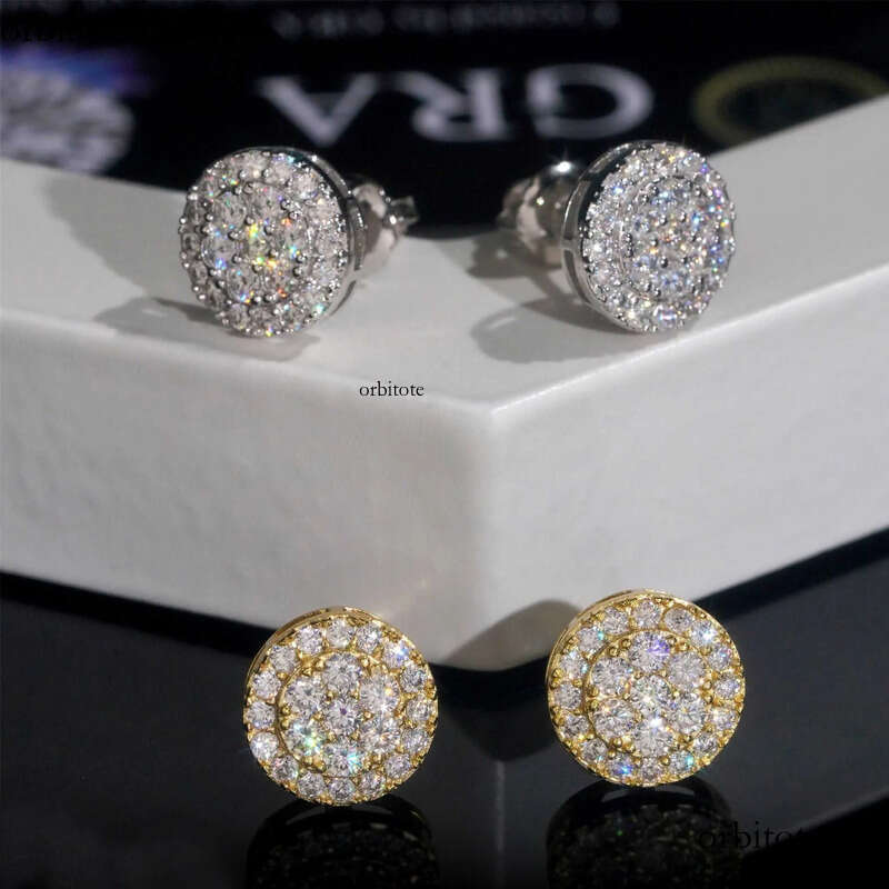 Madonna Fashion Dia Jewelry vvs Moissanite Sterg Sliver Women GRA Certificate Earrings c6
