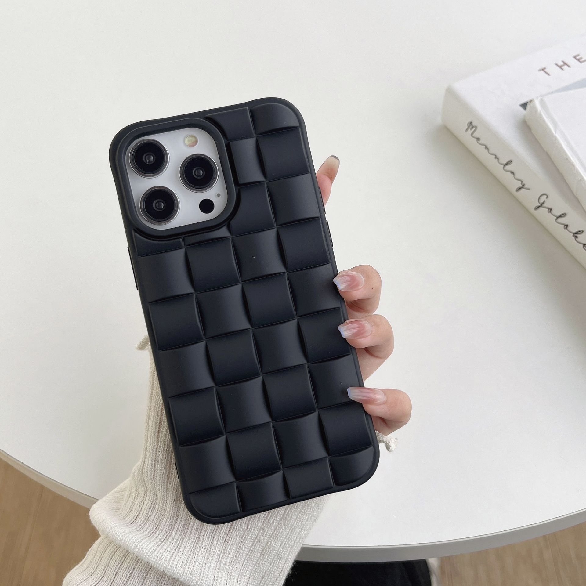 Compatible with iPhone 17 Pro Max Case for Women/Girls, Cute 3D Laid Desgin Soft Silicone Shockproof Raised Bumper Corners Case