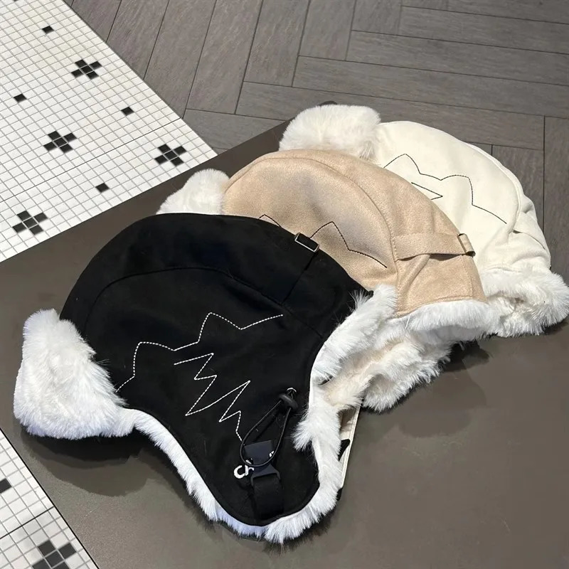 Winter Plush Ushanka Hat Unisex Thermal Ear Flaps Windproof Ski Flying Riding Outdoor Snow Mask 250930