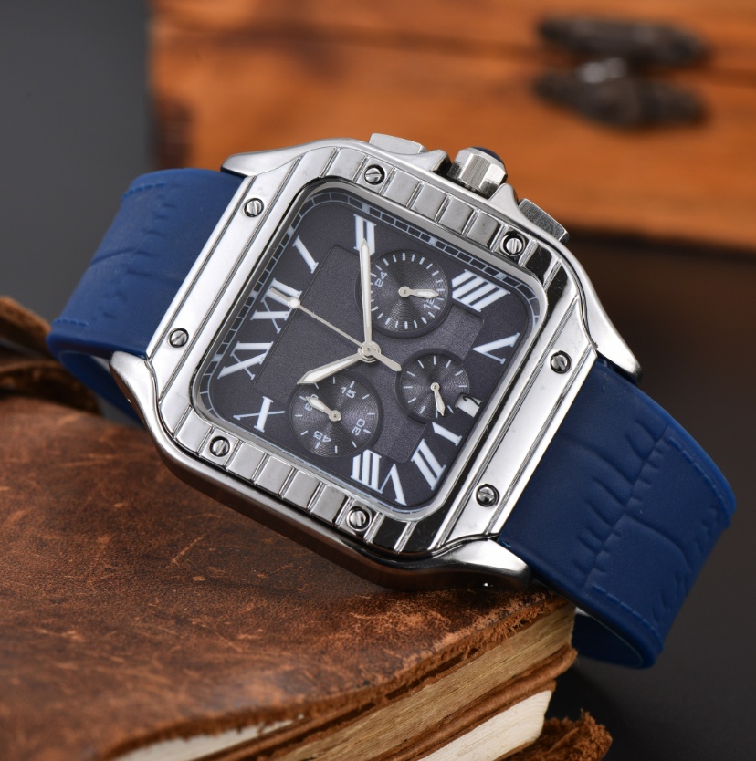 2025 Luxury Watch Mens tankly Watch Square Watches Premium Quartz Movement Stainless Steel Bracelet Sapphire Glass Waterproof women Wristwatches #81