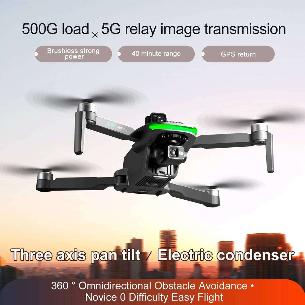 2025 S155 Pro Max Drone 5G GPS Professional 8K HD Aerial Photography 3-Aixs-Gimbal Load 500G No/360 Obstacle Avoidance Quadrotor Dron