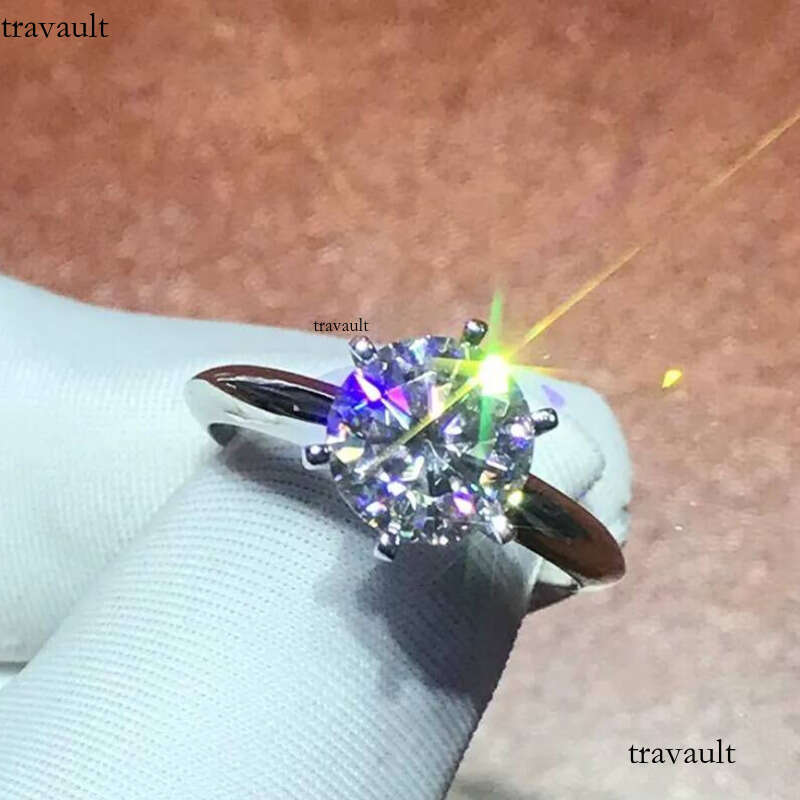 Victoria Wieck Brand New Jewelry Pure 100% Sterling Sier Solitaire Round Cut White Topaz CZ Dia Women Wedding Band Ring