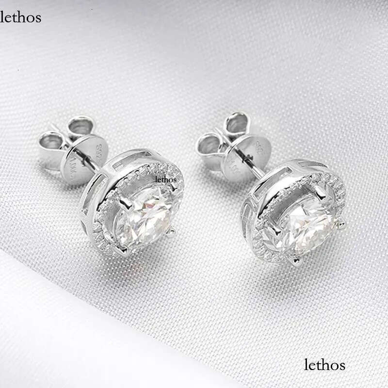 Smyoue 2CT Certified Moissanite Stud Earrings for Women Platinum Plating Sterg Sier Dia Ear Studs Wedding Fine Jewelry 15