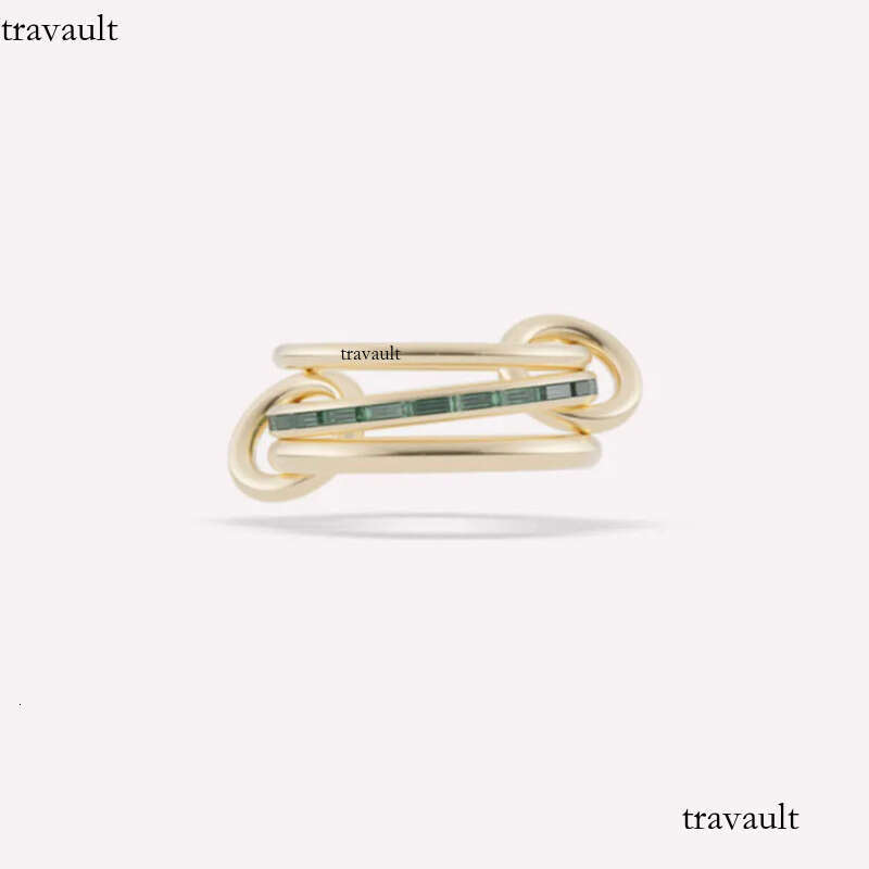 rings for women Designer Pyrus YG Emerald Ruby Band Rings Spinelli Kilcol brand NewIndustrial wind jewelry gold sterg sier multiple ring Mothers Day g