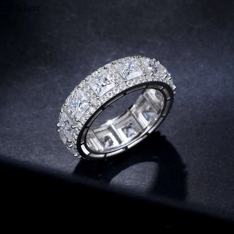 Hailer Joyas Square Stone Ring Designs Sterling Sier Halo Weddings Men Band Moissanite Mens 7e