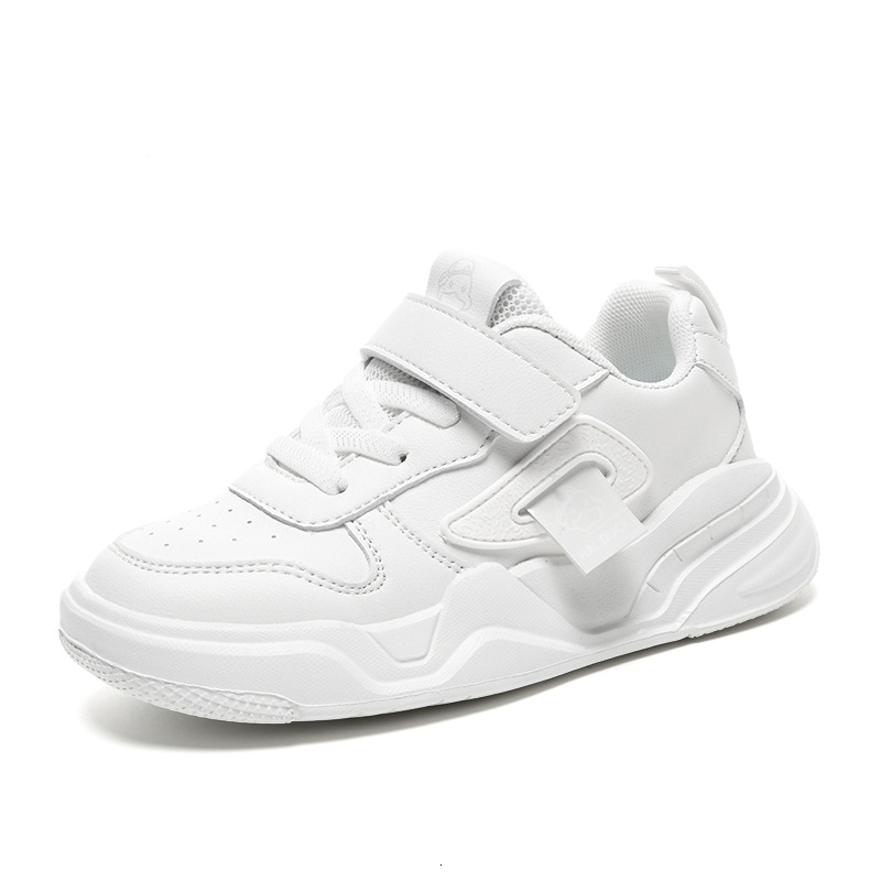 White Children's Leather Shoes White Sports Designer Shoes Designer Shoes Men's And Women's Children's Shoes Fashionable Autumn Ne
