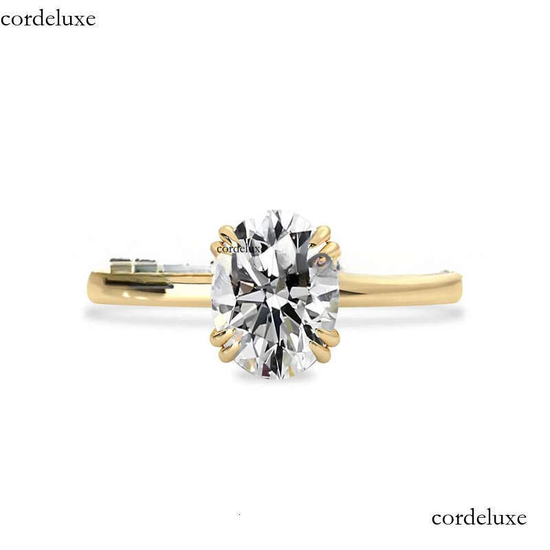 Gra certified jewelry solitaire dia wedding gold plated emerald cut 3ct moissanite ring b0