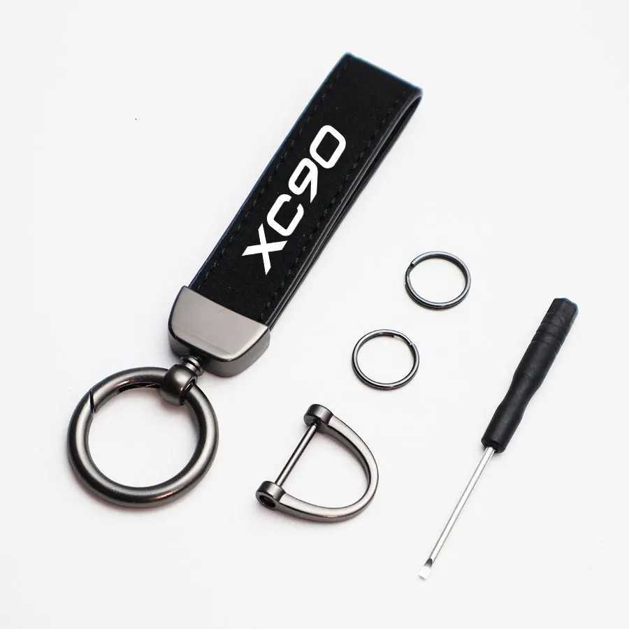 Car Suede Keychain Sport Key Ring Custom Gift With For Volvo XC40 XC40 XC60 XC60 XC90 XC90 key ring Car Accessorie W250915