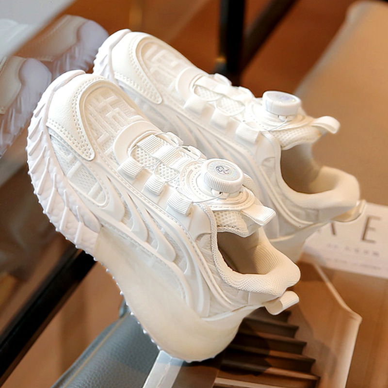 Children's Rotating Buckle Sports Shoes Girls' Wool Lining Designer Shoes Fashionable Autumn New Designer Luxury Shoes Men's And Women&