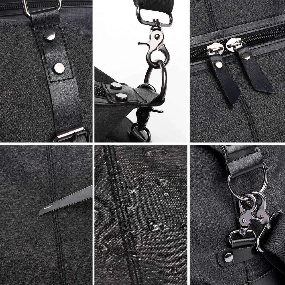 Designer Luxury Large Capacity Men Travel Waterproof Oxford Canvas Black Weekend Duffel Bag Sport Business Trip Daily Carry On Lage