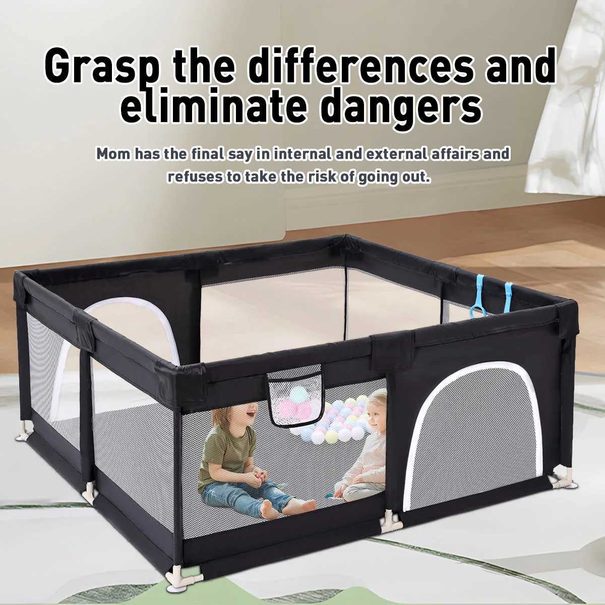 Indoor Baby Fence 6 Months to 6 Years Child Proof Activity Center Foldable Game Zone with Balls Baby Playpen C250929