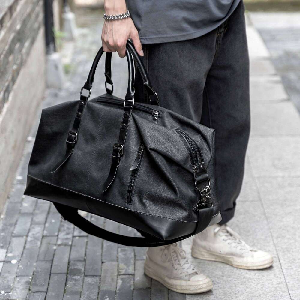 Designer Luxury Large Capacity Men Travel Waterproof Oxford Canvas Black Weekend Duffel Bag Sport Business Trip Daily Carry On Lage