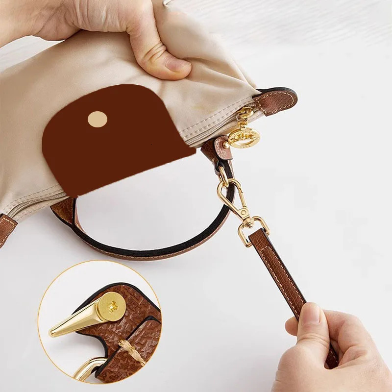 Leather Replacement Crossbody Bag Strap For Longchamp Mini Bag Shoulder Strap Without Punching Modification Bag Accessories 250930