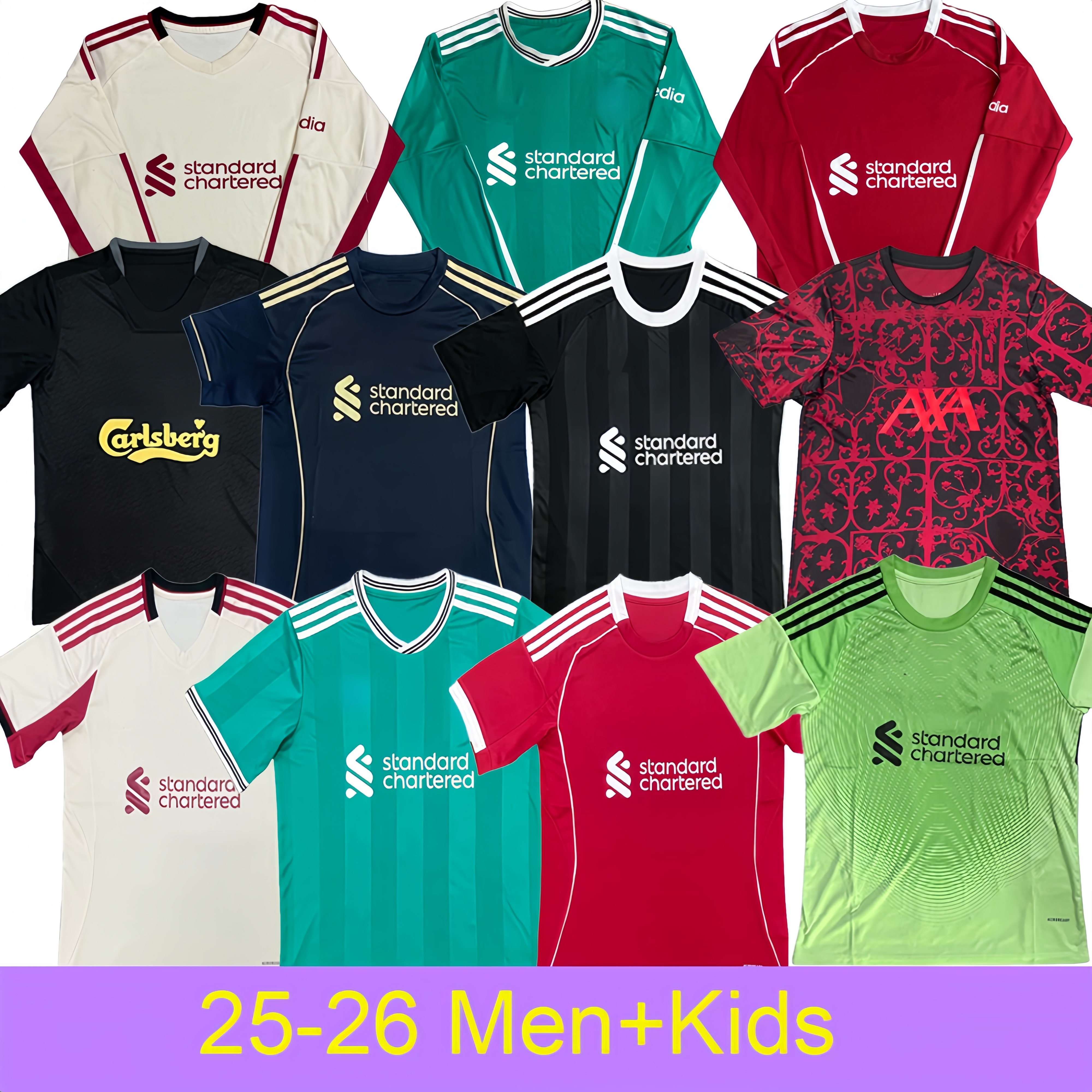 25 26 WIRTZ salah ISAK match kits MAC ALLISTER soccer jersey SZOBOSZLAI GAKPO DARWIN FRIMPONG DI0GO football Mens Kids Kit